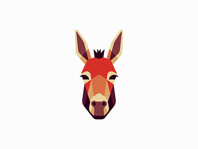 Geometric Donkey Logo animal branding cute design donkey emblem farm gaming geometric icon identity illustration logo low poly mark nature premium sports symbol vector