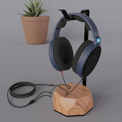 The HD 590 3d blender headphones recreation