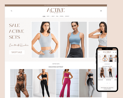 ACTIVE - Sportswear Gentle and Clean Coffee Style Shopify Theme shopify