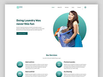 Easy Laundry branding ui ux