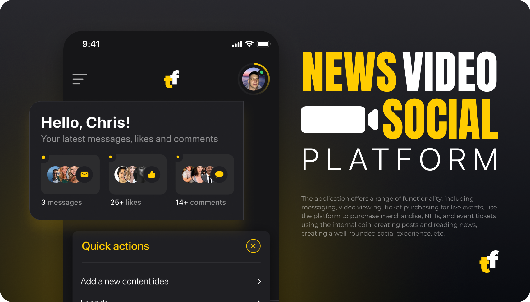 Social platform b2b b2c crypto nft ui ux web3