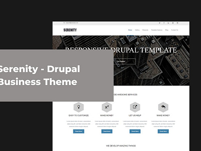 Serenity-Business & Portfolio Drupal business corporate drupal 7 drupal responsive theme gallery ordasoft responsive slideshow