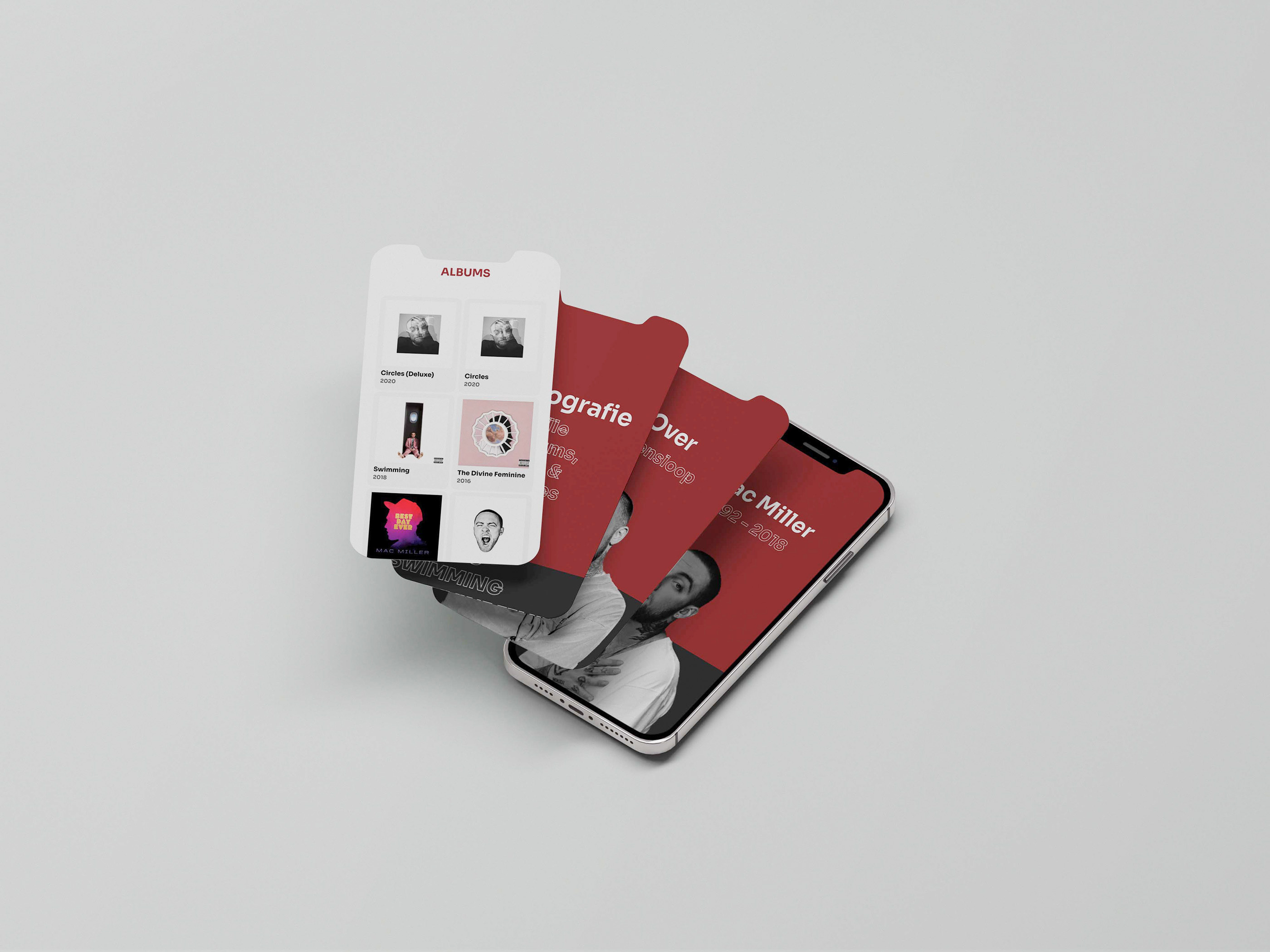 Mac Miller design figma webdesign website