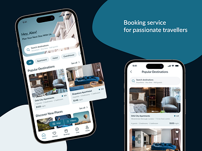 Booking Service App app branding design ui ux