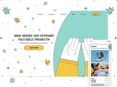 Fundraising websites for startups book branding design flat graphic design illustration logo ui ux