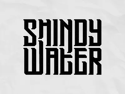 Shindy Water branding lettering logo logotype typography