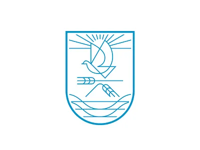 Mark of beer animal beer bird brand design geometry ill illustration logo mark modern sea shield sun symbol