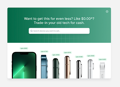 Trade-in Module design ui uiux uxdesign