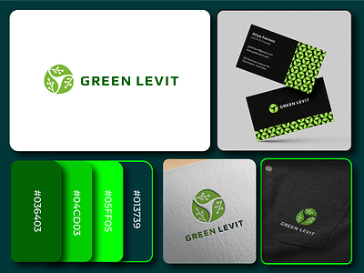 GREEN LEVIT brand branding ecofriendly iconic leaf logo loogmark modern netherland tech unique visual identity