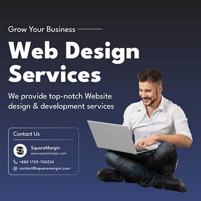 Web design services ads post design ads branding business design graphic design post social media squaremargin