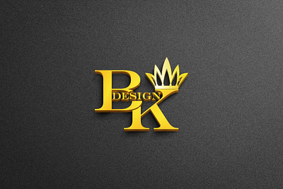 BK design letter mark logo