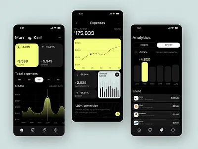 MyFin - Personal Finance Mobile App app design application application design design finance finance app financial financial app fintech fintech app investment ios app design mobile app mobile app design mobile apps personal finance transactions ui uiux ux