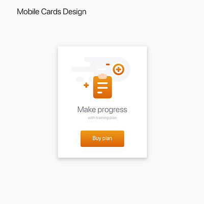 Mobile card design sketch