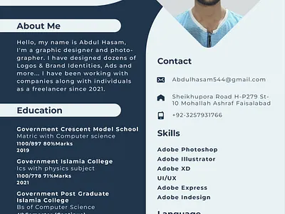 cv template of graphics designer design graphic design typography vector