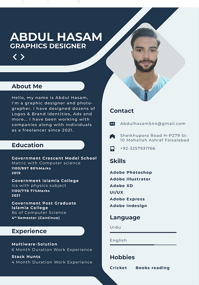 cv template of graphics designer design graphic design typography vector