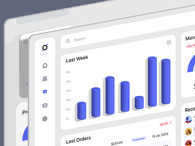 Sales Analysis Dashboard 3d analytics app b2b chart clean dashboard data leads management marketing minilamistic product profit saas sales seller ui uiux ux