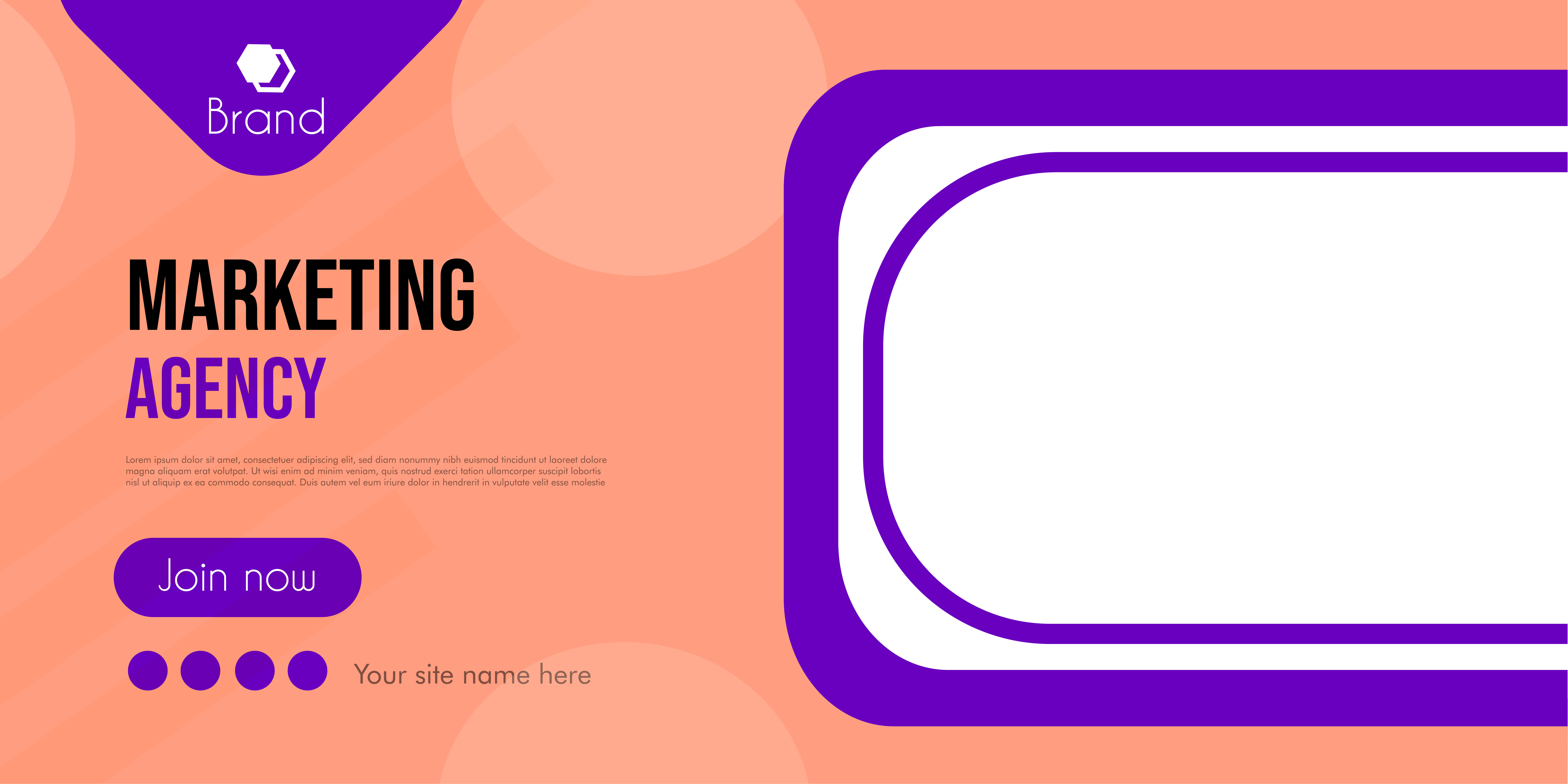 web banner template branding design graphic design illustration purple ui vector webbanner website