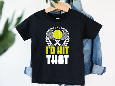 Tennis T-Shirt Design branding cafepress design graphic design hit that illustration logo merch by amazon print on demand redbubble spreadshirt teepublic teespring tennis tennis player typography zazzle