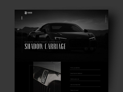 Shadow Carriage design draw dribble figma graphic design illustration minimal minimalism ui ux web design webflow