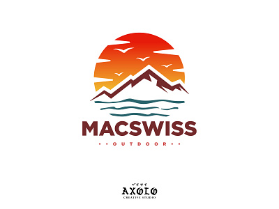 MacSwiss apparel branding camping design fitness graphic design icon illustration logo mountain nature outdoor retail vector