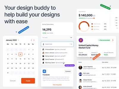 Rayna UI Design System app component component library dashboard dashboard ui design design system figma figma design system illustration kits typography ui ui design ui kits ui templates user experience user interface ux vector