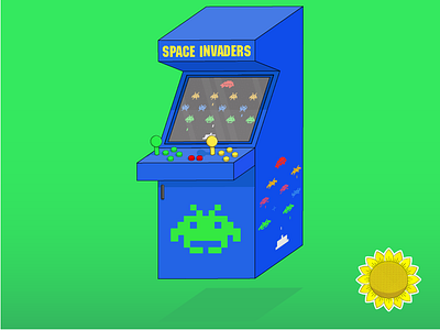 World’s best Space Invaders player 👾 animation design illustration motion graphics