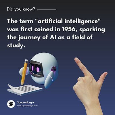 Fact about AI (Artificial Intelligence) ai artificial intelligence branding business design graphic design post design social media squaremargin