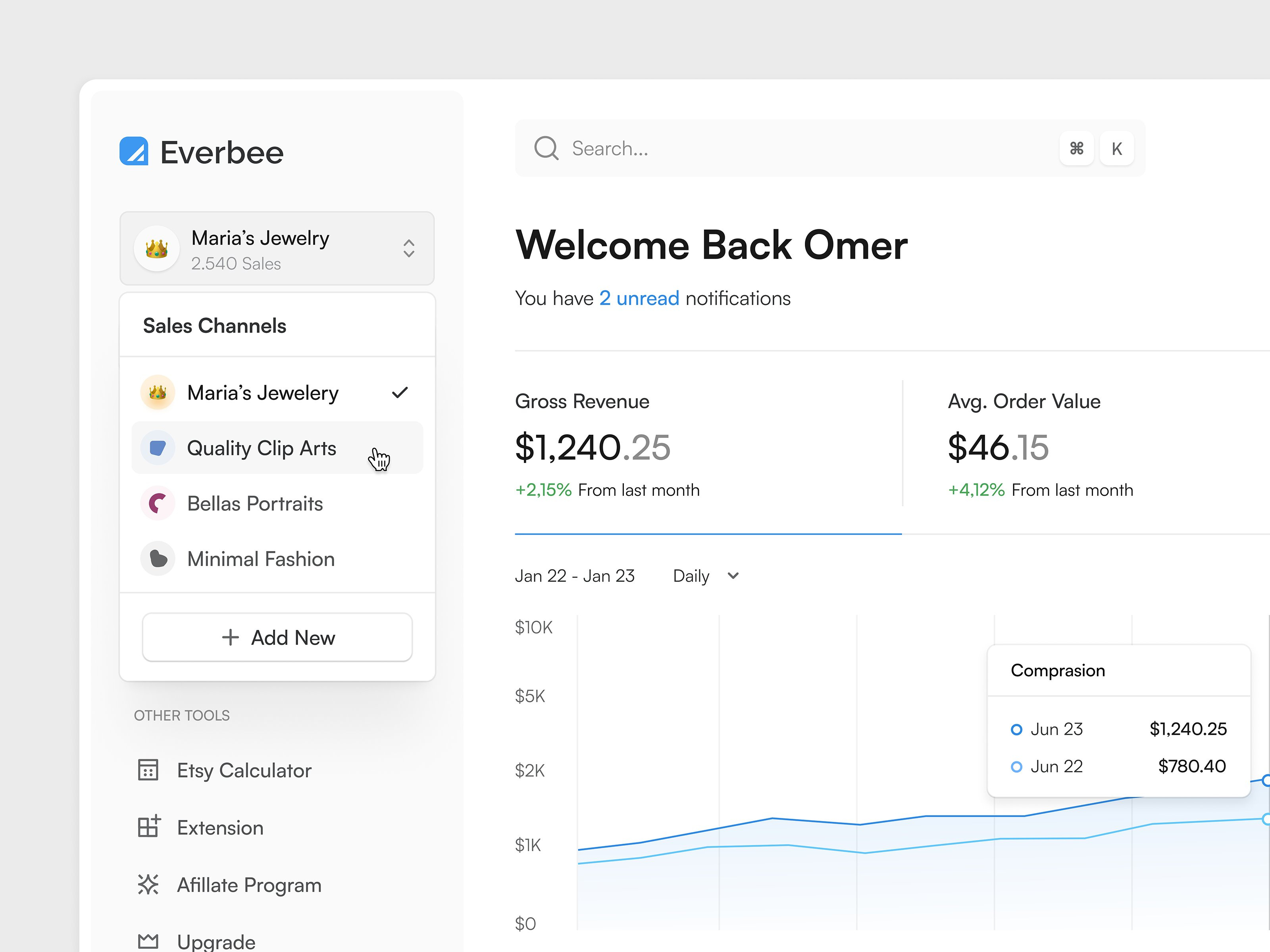 Dashboard Interactions by Omer Erdogan on Dribbble