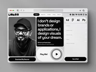 I'm Moasis, Brand & UI/UX Designer brand guideline branding clean cleandesign creative design graphic illustration interface logo minimal mobileapp simple social media post ui uidesign ux case study uxdesign webdesign white