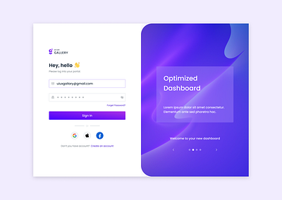 Log in page — UI/UX GALLERY create account daily ui design system figma log in login page minimal onboarding sign in signup simple ui ui design ui kit uiidea user interface ux visual design