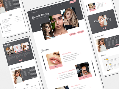 Microblading HomePage design homepage ui ux