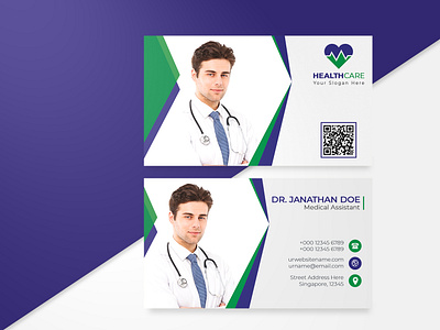 HEALTHCARE & MEDICAL BUSINESS CARD TEMPLATE business card business card template doctor businesscard hospital businesscard medical businesscard print template visiting card
