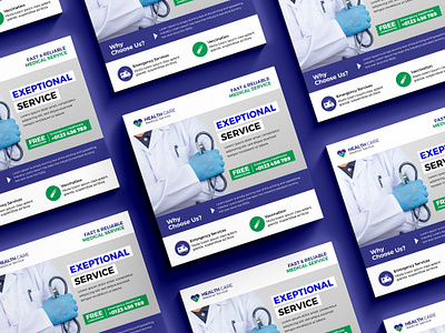 MEDICAL & HEALTHCARE BANNER TEMPLATE banner template custom design design template doctor banner healthcare banner marketing banner medical banner medicine banner promotional banner social media banner social media post