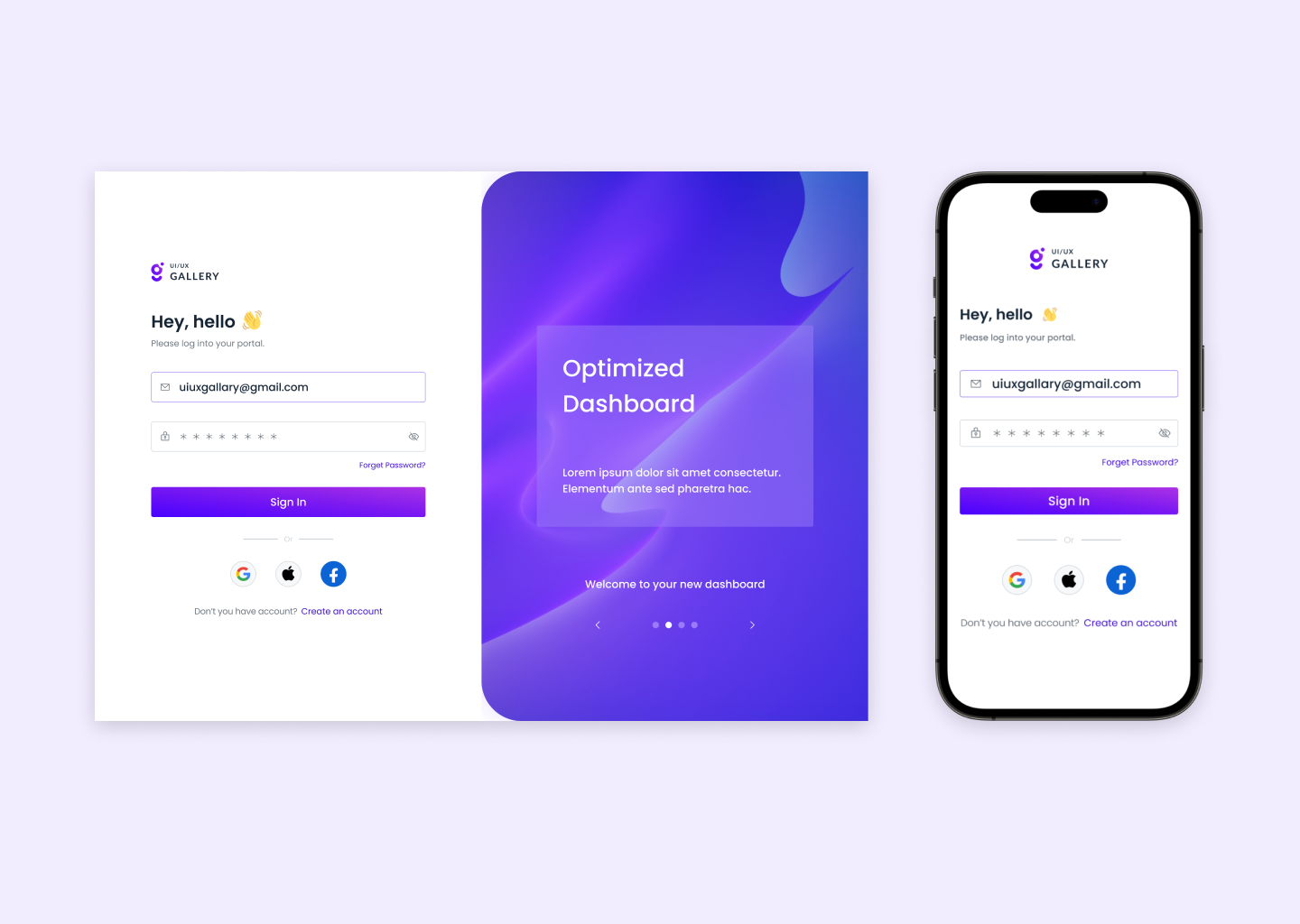 Log in page — UI/UX GALLERY by Mahmudul Hasan Pias on Dribbble