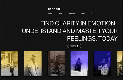 Emotion Tracker Website animation design ui uiux website