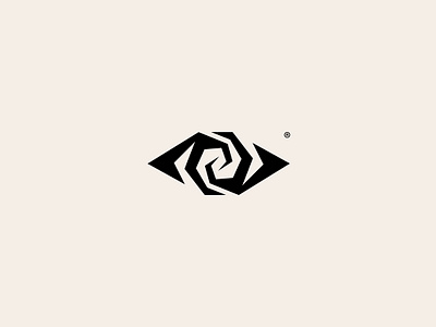 Eye logo acute black blind branding business creative design eye geometric graphic design illustration logo logofolio logotype modern portfolio sale triangle vector whirpool