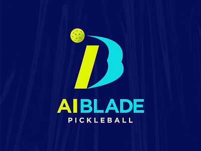 Aiblade Pickleball logo design aib letter logo aib logo aiblade logo brand brand identity branding design graphic design letter logo letter logo design letter mark logo logo design modern logo pickle ball pickle ball logo pickle ball logo design pickle game logo pickle logo design pickleball