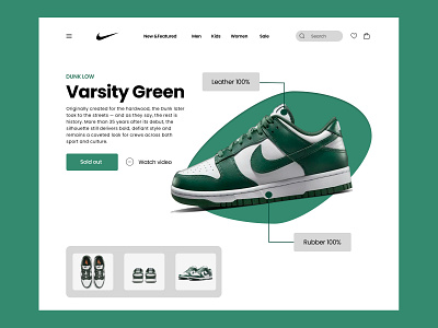 Nike concept concept design minimalism nike portfolio design ui