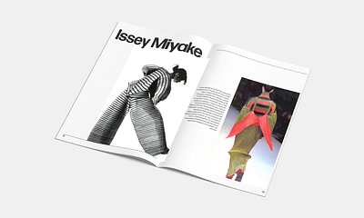 Issey Miyake design editorial design editorial layout fashion graphic design magazine magazine layout