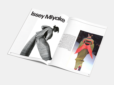 Issey Miyake design editorial design editorial layout fashion graphic design magazine magazine layout