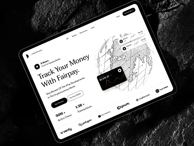 website ui agency crypto website cyrpto defi dstudio finance landing page minimal money product design token typography ui ui ux user experience ux web design web development website white
