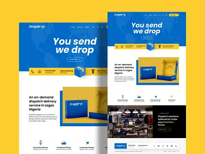 Landing Page - Logistics websitedesign