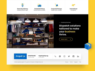 Landing Page - Logistics Website websitedesign