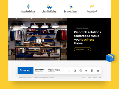 Landing Page - Logistics Website websitedesign