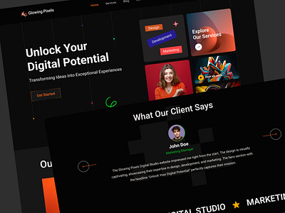 Creative Agency Website agency studio animation app branding creative agency design graphic design illustration landing page landing page design minimal design modern design ui ui design uiux ux ux design web ui web ui design