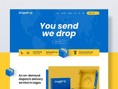 Landing Page - Logistics Website websitedesign