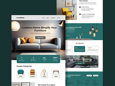 Furniture Website Landing Page Design! brand identity business figma figma design furniture furniture design furniture web design graphic design landing page ui ui design uiux user interface ux ux design web web design website website design website landing page