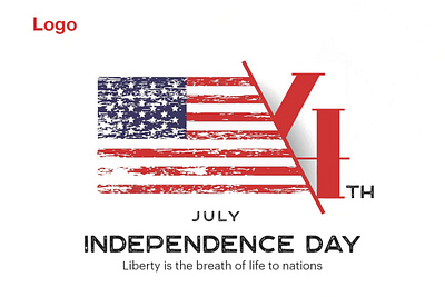 Independence Day post graphic design vector