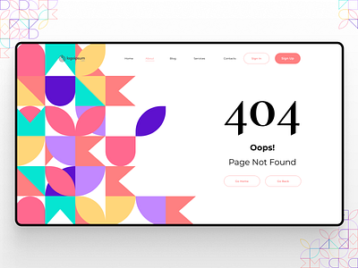 404 404 branding color dailychallange dailyui design error errorpage graphic design landingpage ornament ui ux