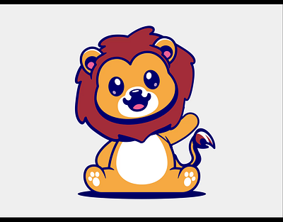 cute lion animation animation graphic design motion graphics